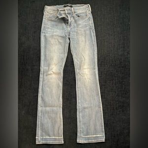 Express Stretch Barely Boot Cut Mid-Rise Blue Jean